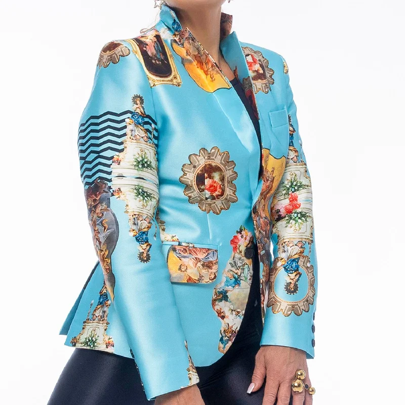 Woman´s blazer jacket sicily light blue