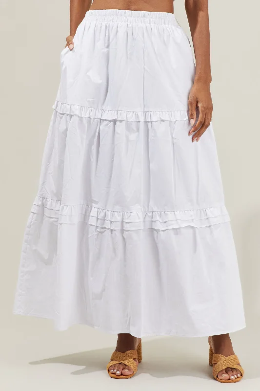 Isabel Ruffle Maxi Skirt