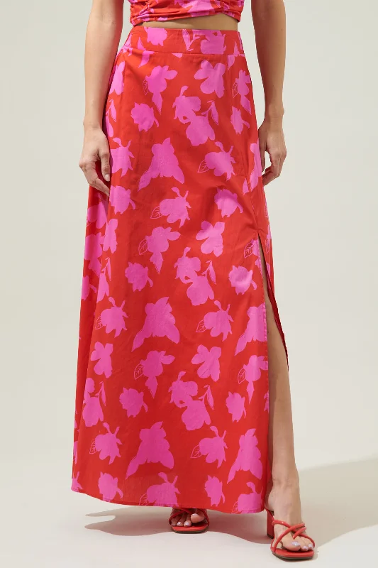 Raspberry Bliss Long Skirt