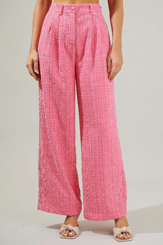 Adriella Tweed Wide Pants