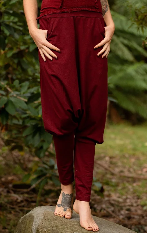 Lee Harem Yoga Pants - Maroon