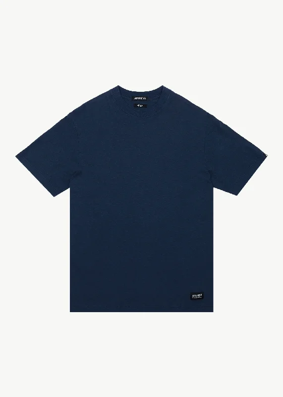 AFENDS Mens Classic - Retro Fit Tee - Navy