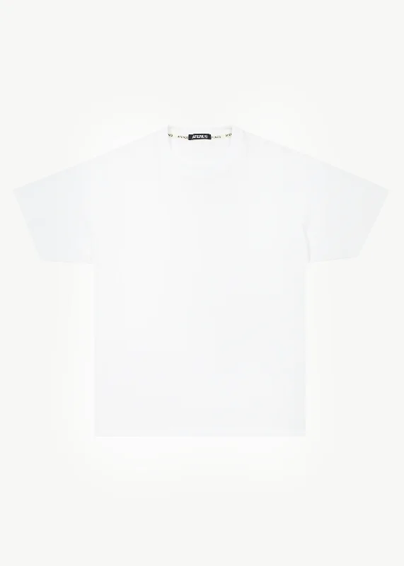 AFENDS Mens Genesis - Heavy Boxy Tee - White