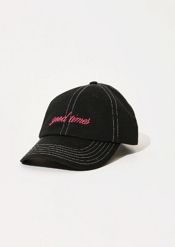 AFENDS Mens Good Times - Six Panel Cap - Black