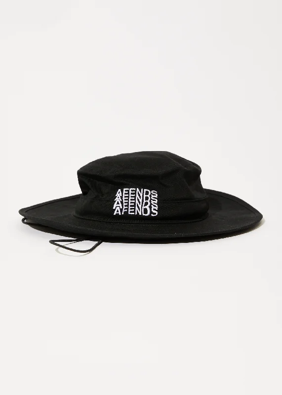 AFENDS Mens Limits - Bucket Hat - Black