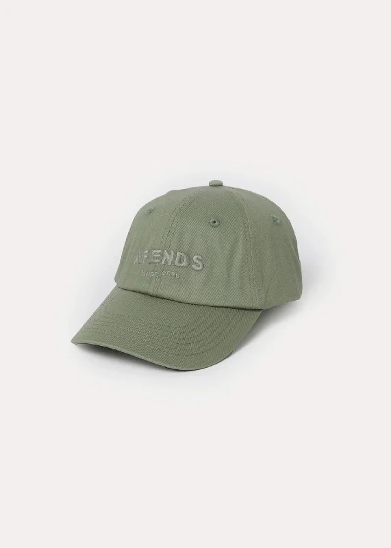 AFENDS Mens Questions - Six Panel Cap - Eucalyptus