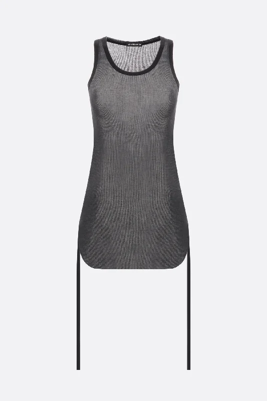 Mara ribbed jersey tank top