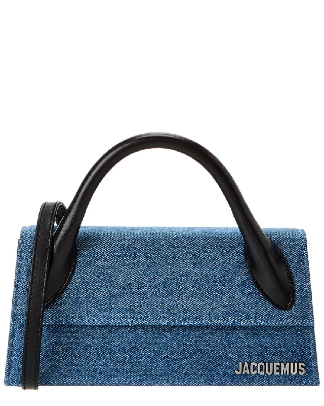 Jacquemus Le Chiquito Long Denim Clutch