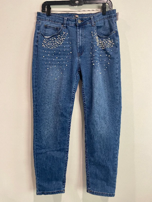 Jeans Skinny By Reba In Blue Denim, Size: 12