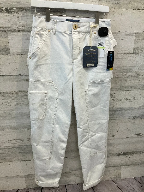 Jeans Straight By Democracy In White, Size: 4