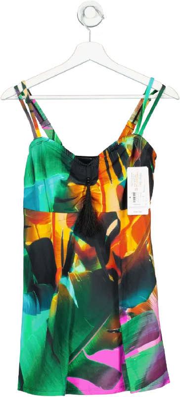 ULLA POPKEN Multicoloured Print Swim Dress Swimsuit BNWT UK 16