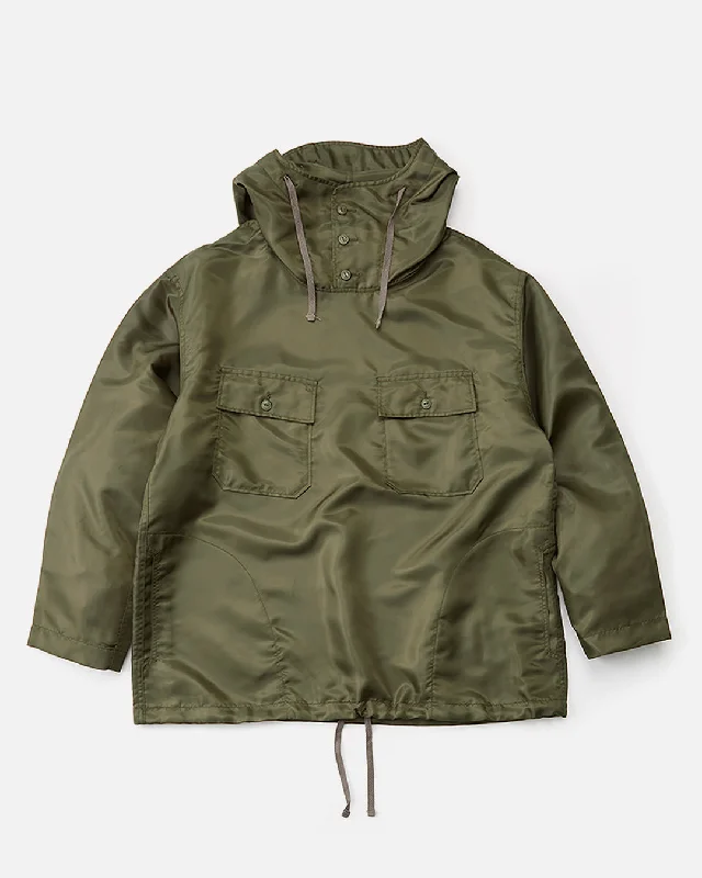 Cagoule Shirt - Olive Drab Polyester Pilot Twill