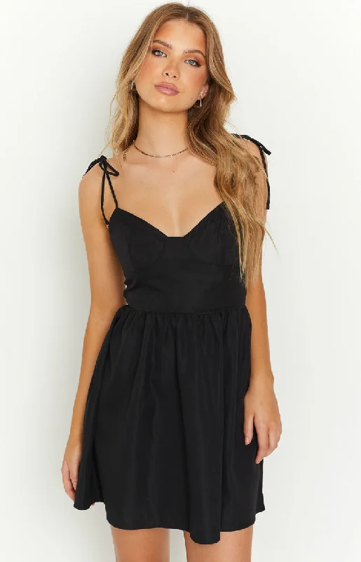 Tisha Black Mini Dress