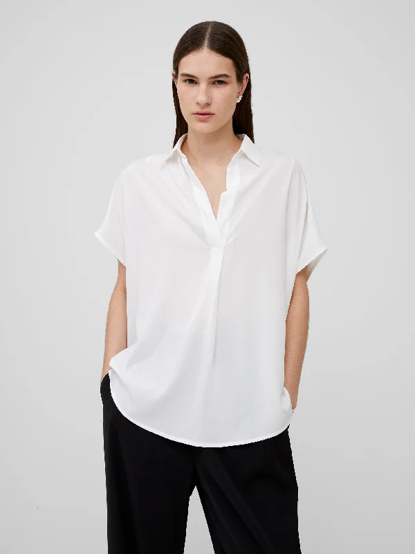 Crepe Light Recycled Popover Shirt