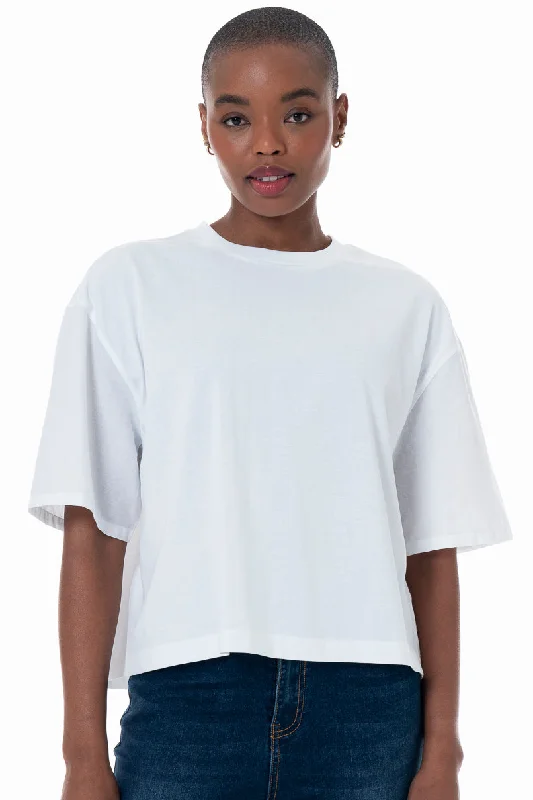 Poplin T-Shirt _ 152273 _ Optic White